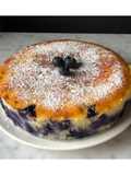 Ricotta and Yogurt Cake with Chocolate and Blueberries