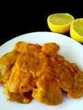 Filetes de pavo en salsa de limón