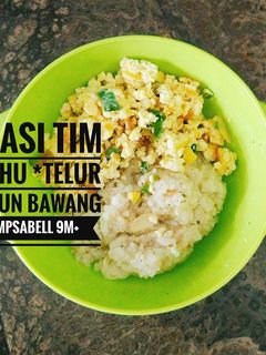 Foto resep MPASI 9 bulan Nasi Tim Tahu
