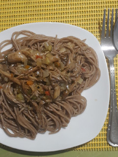 Una foto de Changle con Fideos