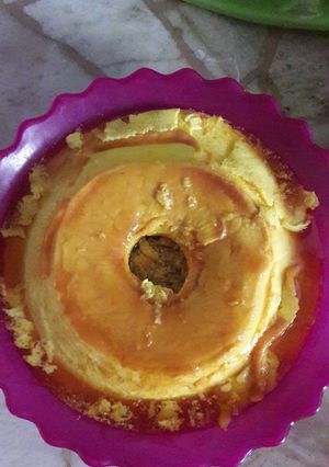 Una foto de Flan de naranja a mi manera