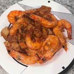 A picture of Easiest Braised Pork Belly and Prawns “Thit Tom Kho”.