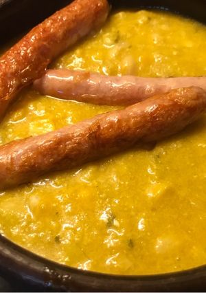 Una foto de Porotos granados con mazamorra 😋