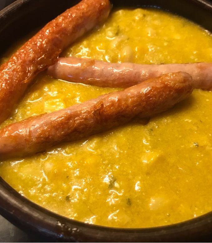 Una foto de Porotos granados con mazamorra 😋