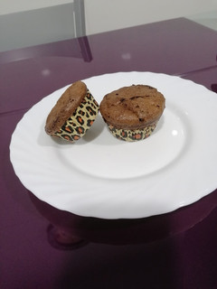 Una foto de Muffins de brownie sin gluten