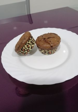 Una foto de Muffins de brownie sin gluten