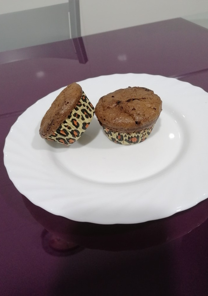 Una foto de Muffins de brownie sin gluten