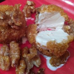 A picture of Fried Ice cream.