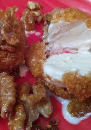 A picture of Fried Ice cream.