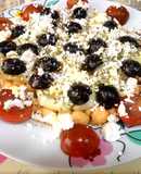 Ensalada de garbanzos estilo griego