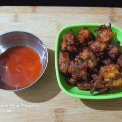 A picture of Corn gram flour pakoda.