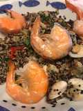 Quinoa con vongole e mazzancolle