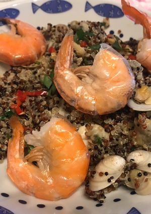 Foto di Quinoa con vongole e mazzancolle