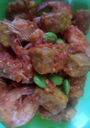 Foto resep Sambalado Udang,Tahu,Pete