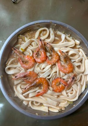 蒜蓉鮮蝦粿條 的食譜成品照片