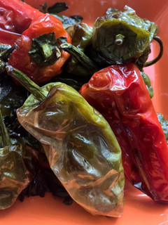 Una foto de Pimientos de Padrón a las hierbas, en airfryer