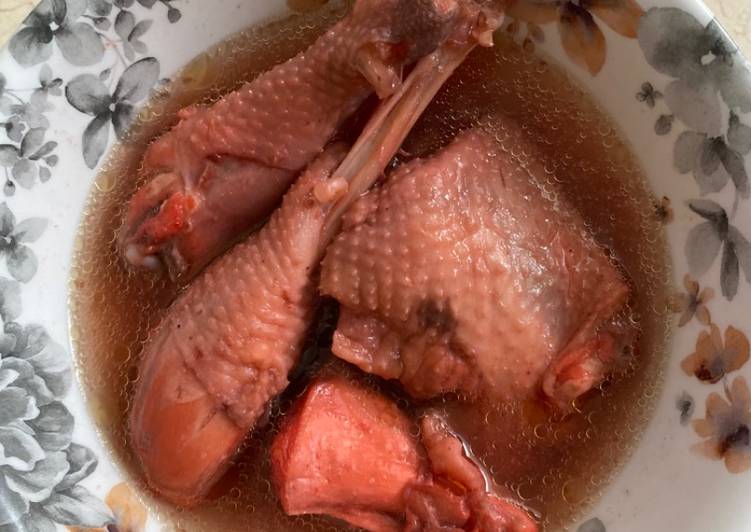 Ayam Angkak merah / ayam cao