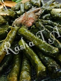 صورة لوصفة اليبرق اومحشي ورق العنب على الطريقة السوريه