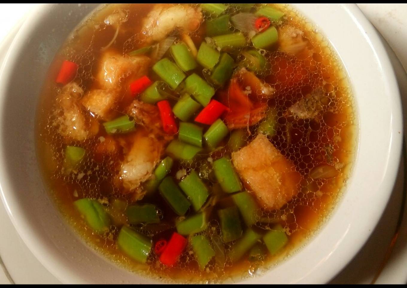 Daging Sapi Kacang Asam Sayur