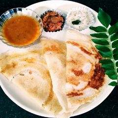 A picture of Instant Dosa from leftover rice.