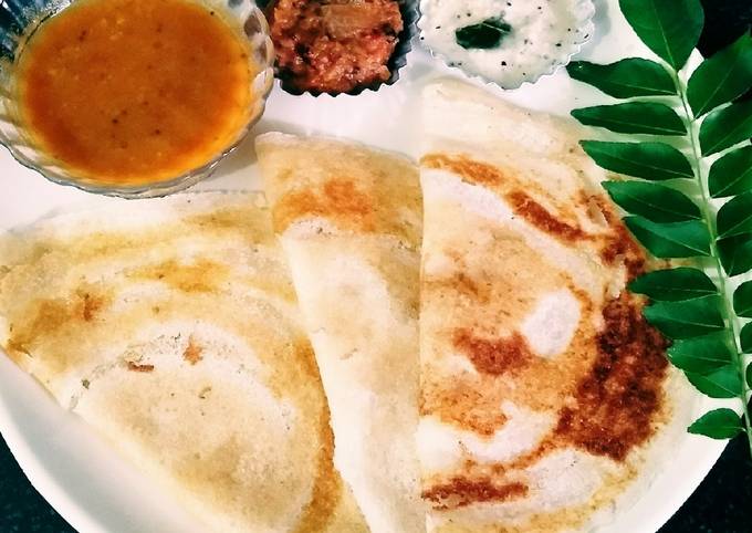 Instant Dosa from leftover rice