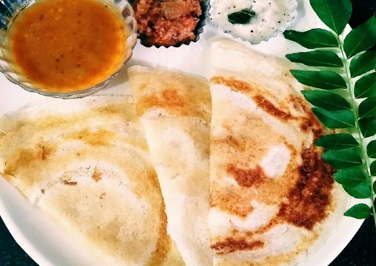 Instant Dosa from leftover rice