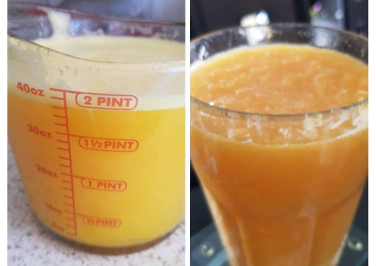 How to Prepare Super Quick Homemade My 2 Fresh Orange juices smooth &amp; With bits. ❤