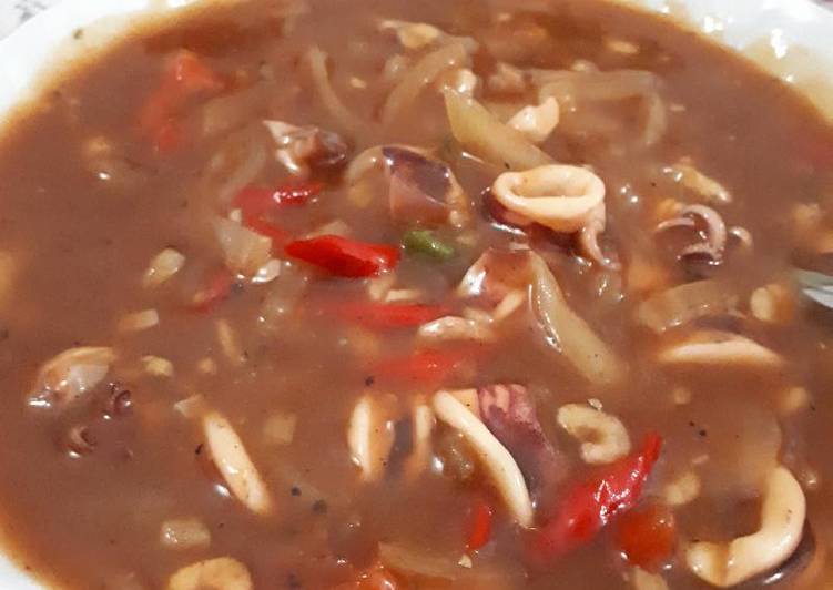 Resep Cumi saos padang yang simpel