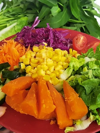 Cara Mudah Membikin Resep  Salad veggie/diet vegetarian- simple healthy eat yang Lezat Sekali, Lezat