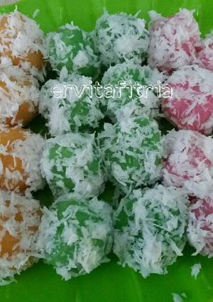 Foto resep Klepon Traffic Jam (Merah,Kuning,Hijau)