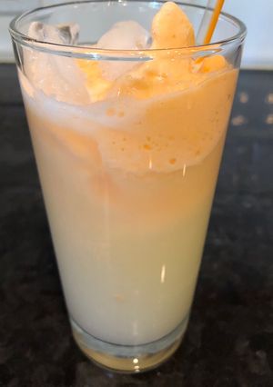 A picture of Quick instant lemonade orange sherbet.