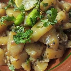A picture of Aloo ki Bhujiya.