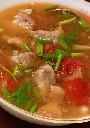 Hình của món Canh sườn chua.