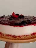 Cheesecake de frutos rojos (con queso crema)