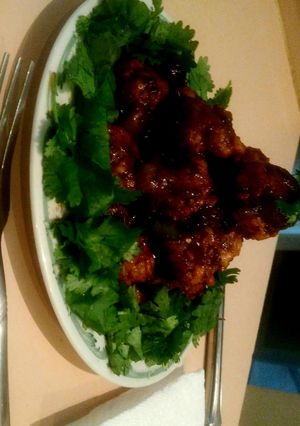 A picture of Cabbage manchurian recipe.