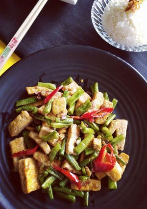 Foto resep Tumis tahu VS kacang panjang mrs merlin