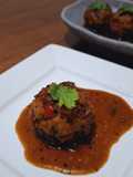 Menu Resto di Rumah: Stuffed Shiitake Mushrooms Saus Teriyaki Lada Hitam