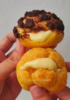 Foto resep ChouxCraquelinChocoVanilla & ChouxVanilla 🍫🍦