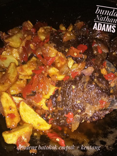 Foto resep Dendeng batokok daging sapi + kentang