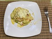 Una foto de relleno para lasagnas