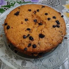 Eggless Vanilla Chocochips Cake 🍰 A picture of Eggless Vanilla Chocochips Cake 🍰.