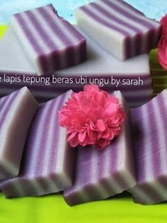 Foto resep Kue lapis ubi ungu