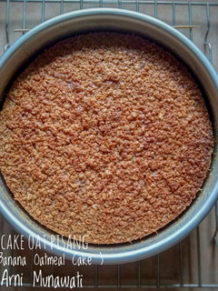Foto resep Cake Oat Pisang (Banana Oatmeal Cake)