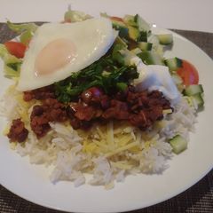 Mushroom chilli one plate dinner #cookwithcookpad A picture of Mushroom chilli one plate dinner #cookwithcookpad.