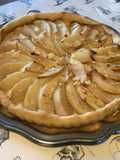 Tarte poires et amandes (pâte brisée au saindoux)