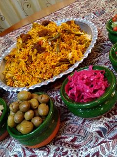 عکسی از دستور لوبیا پلوی مجلسی
