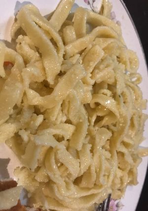 Una foto de Fideos al huevo