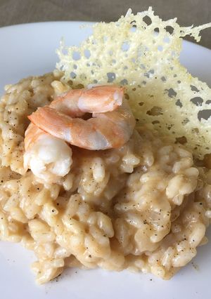 Una foto de Risotto de llagostins