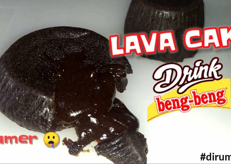 Beng-beng lava cake kukus