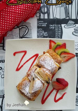 Foto resep Pisang Boolen Pastry Chocolate Cheese